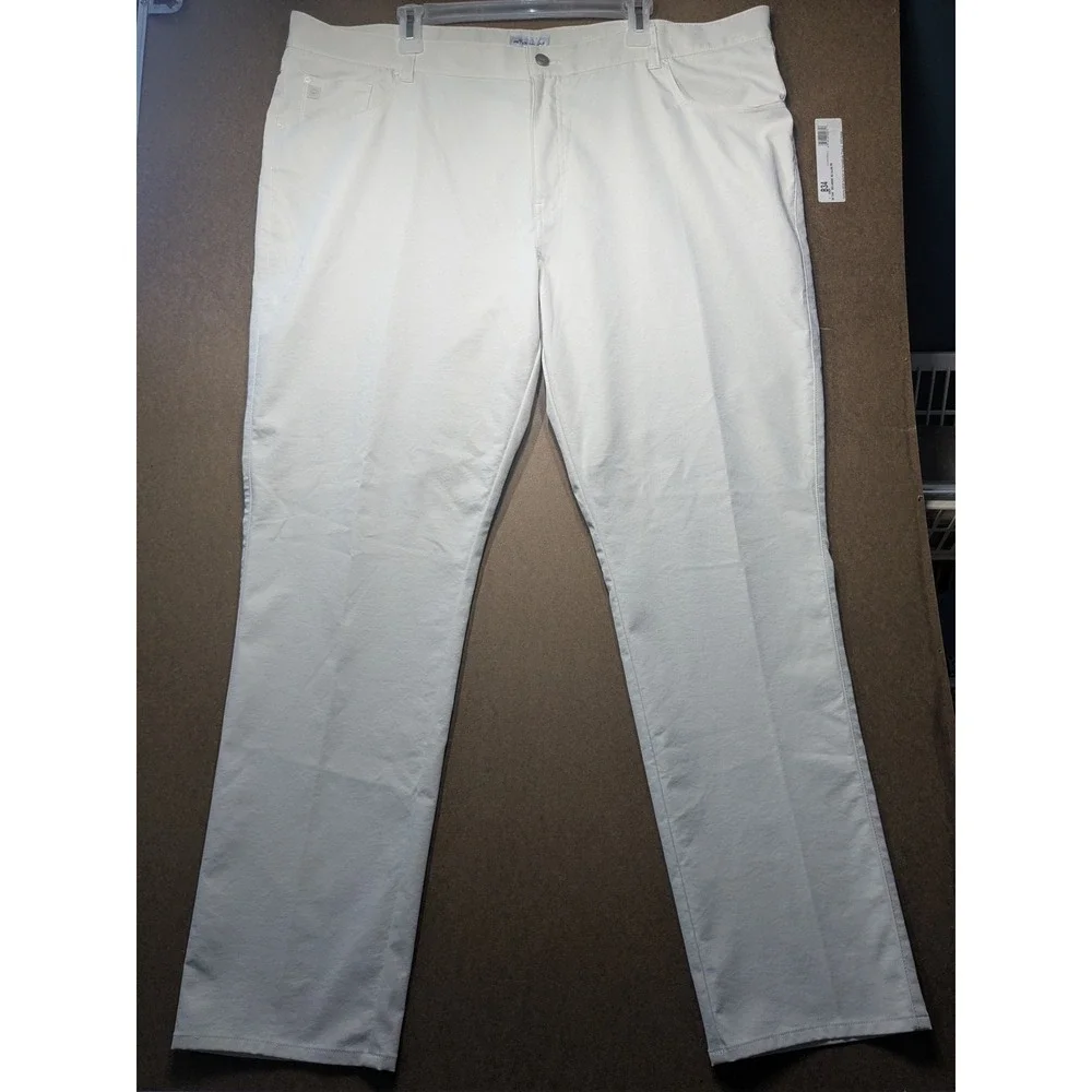 Peter Millar EB66 Performance Five-Pocket Pants Mens 44x32 Stone ME0EB66FB